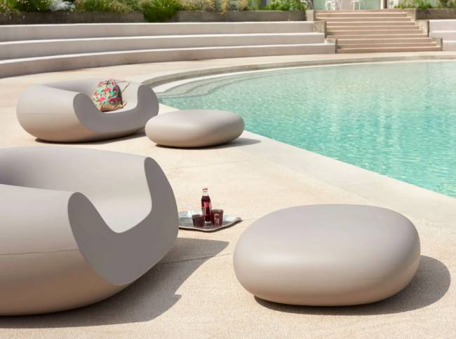 Кресло пластиковое Chubby Standard тортора 1300х1200х560 мм