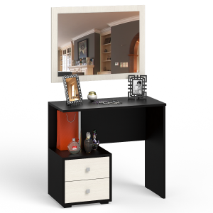 Стол косметический с зеркалом Камелия цвет венге/дуб лоредо