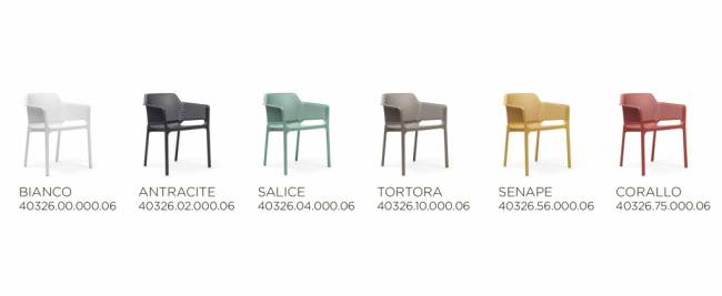 Кресло пластиковое Net тортора 605х585х800 мм