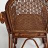 Кресло-качалка Милано/Milano (разборная) /без подушки/ натуральный ротанг, 58х136х103см, пекан орех Pecan (орех) ротанг top quality