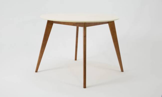 Стол Сканди К 100, Орех/Слоновая кость