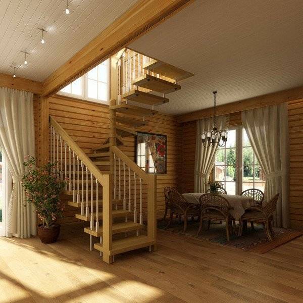 Лестница из бука ЛМ-31 Лестница из бука ЛМ-31