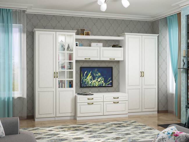 Тумба Ливерпуль цвет ясень ваниль/белый