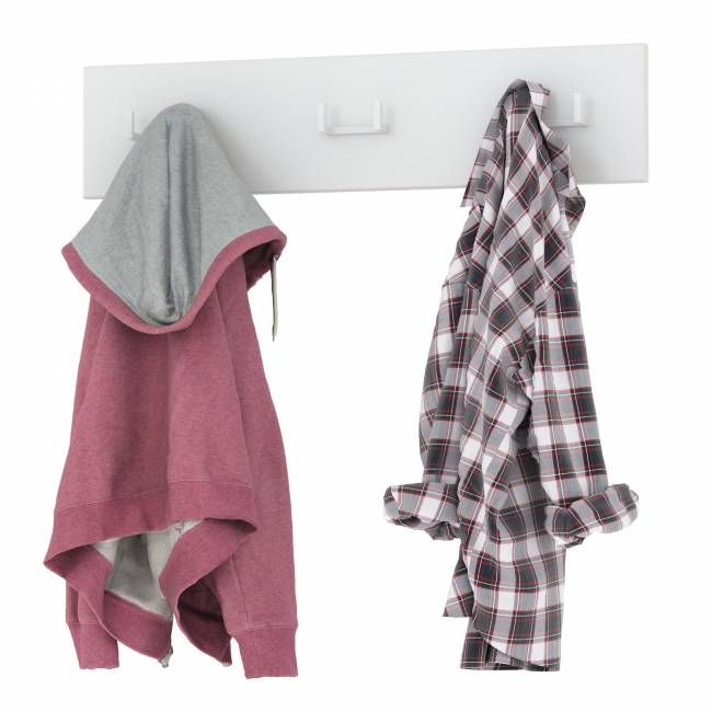 Вешалка Октава 15.14.02 цвет белый шагрень