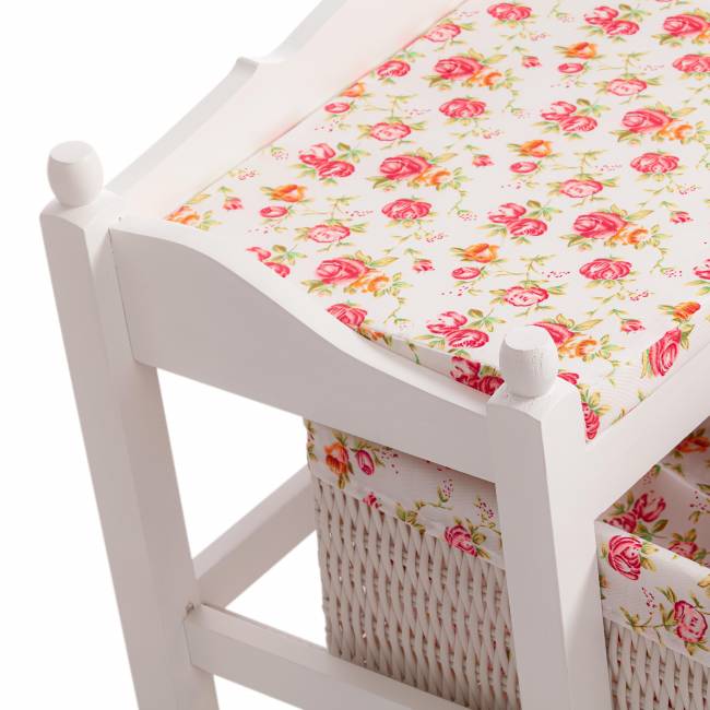 Обувница Secret de Maison Рими/Rimi с 2-я корзинами (мод.TT-BH003) МДФ+павловния, 80х33х47, белый Белый (White) МДФ+Павловния