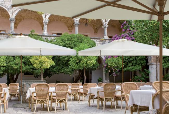 Зонт профессиональный телескопический 3х4 м Palladio Telescopic натуральный, слоновая кость 3000х4000 мм