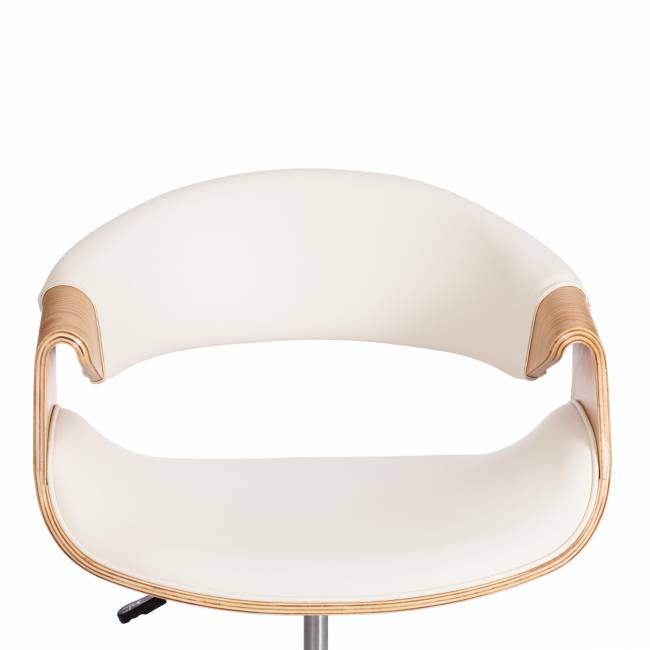 Кресло Бэнд/Bend натуральный, кож/зам белый белый