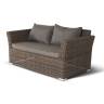 "Капучино Дабл" лаунж-зона из искусственного ротанга, цвет коричневый