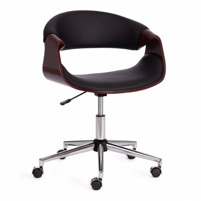 Кресло Бэнд/Bend орех, кож/зам черный черный