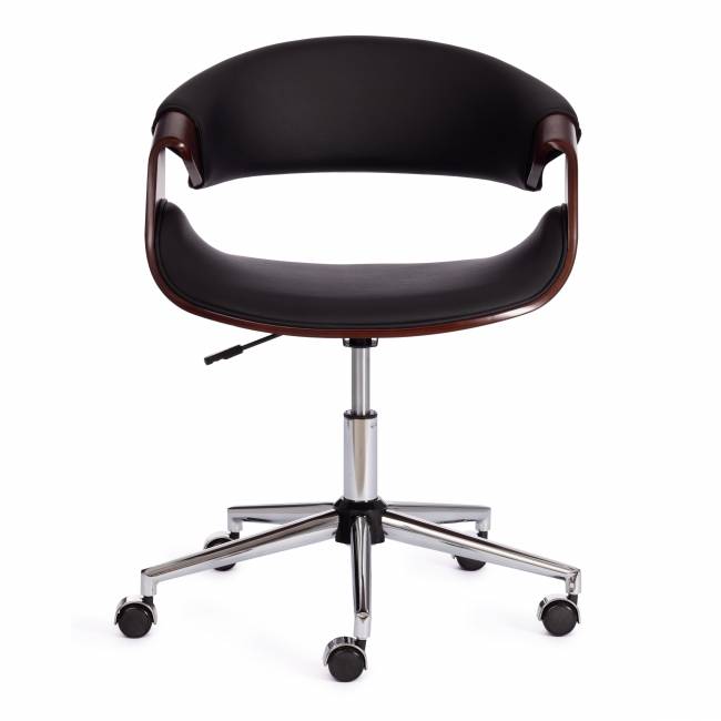 Кресло Бэнд/Bend орех, кож/зам черный черный