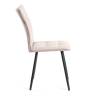 Комплект кресло+стул Бари/Bari LT, велюр, бежевый/черный, 7 бежевый/черный флок