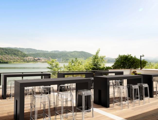 Табурет прозрачный полубарный Fox 65 прозрачный 360х360х650 мм