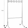 Вешалка напольная на колесах М 11 металлик