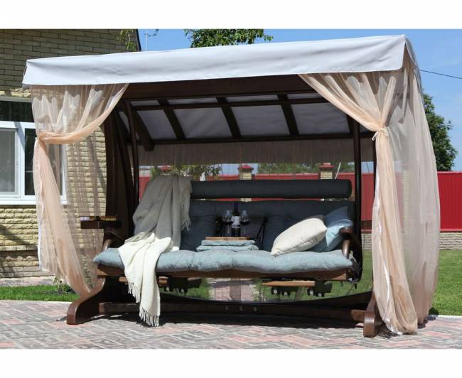 Качели садовые "Валенсия III" Премиум (лиственница)