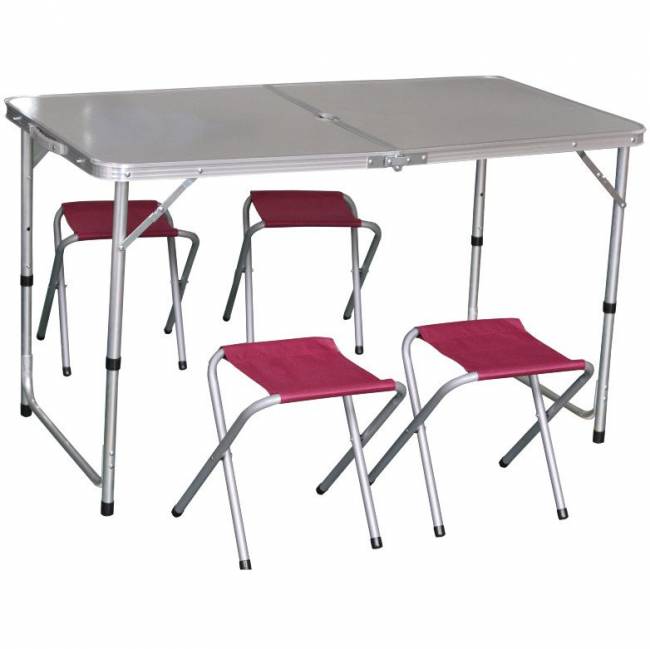 Набор для кемпинга (стол, 4стула) IK-080