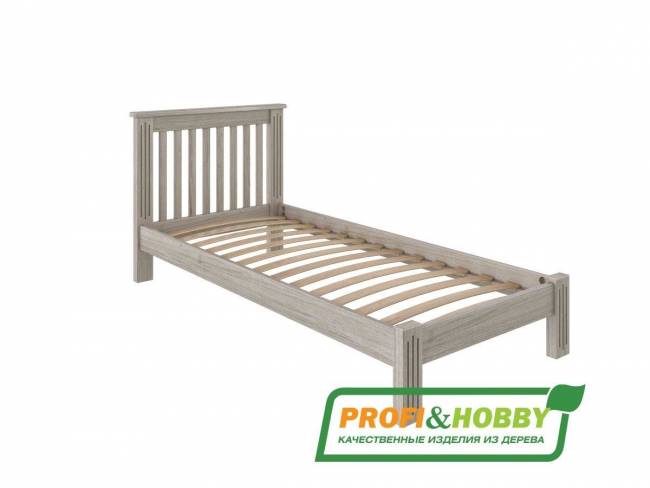 Кровать Rino 900 х 2000 ясень, белёный