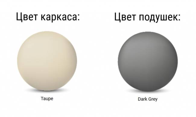 Комплект пластиковой мебели Portofino Lounge бежевый, темно-серый Комплект пластиковой мебели Portofino Lounge бежевый, темно-серый