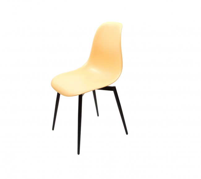 Стул Туссе чёрный /персиковый