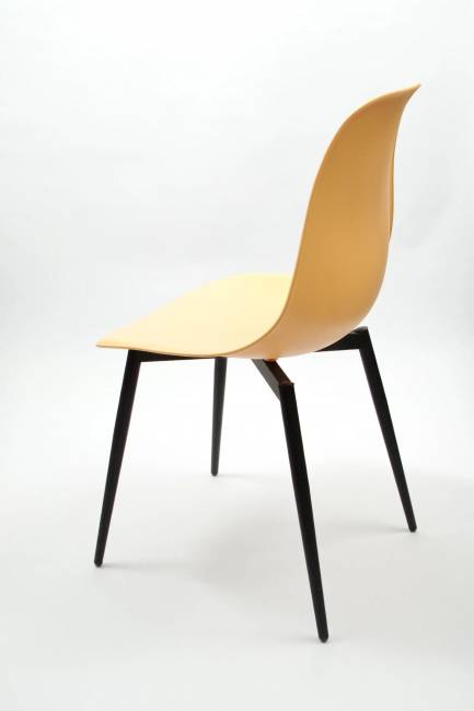 Стул Туссе чёрный /персиковый