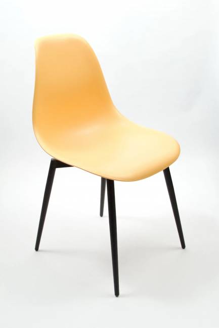 Стул Туссе чёрный /персиковый