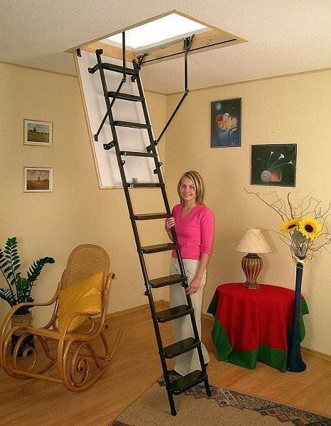 Чердачная складная лестница Metal T3