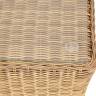 "Капучино" журнальный столик из искусственного ротанга, цвет соломенный
