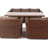 "Моккачино" обеденная группа из искусственного ротанга, цвет коричневый "Моккачино" обеденная группа из искусственного ротанга, цвет коричневый