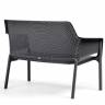 Диван пластиковый Net Bench антрацит 1160х700х860 мм