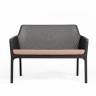 Диван пластиковый Net Bench антрацит 1160х700х860 мм
