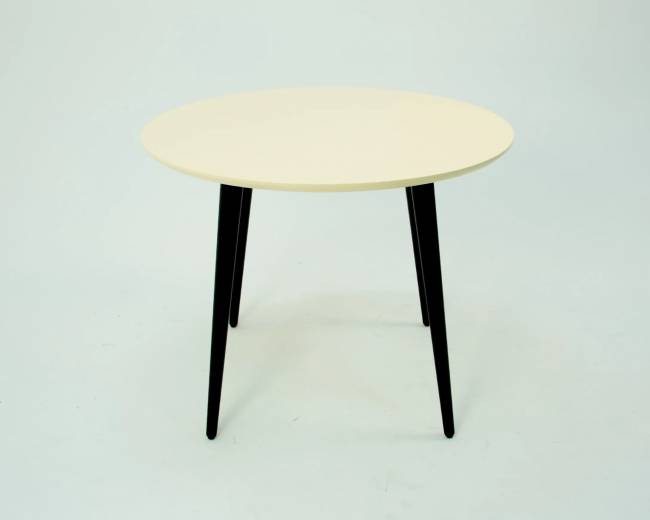 Стол Монте К 100 чёрное дерево/слоновая кость