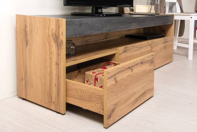 Тумба под ТВ 13.272 цвет дуб вотан/интра Тумба под ТВ 13.272 цвет дуб вотан/интра