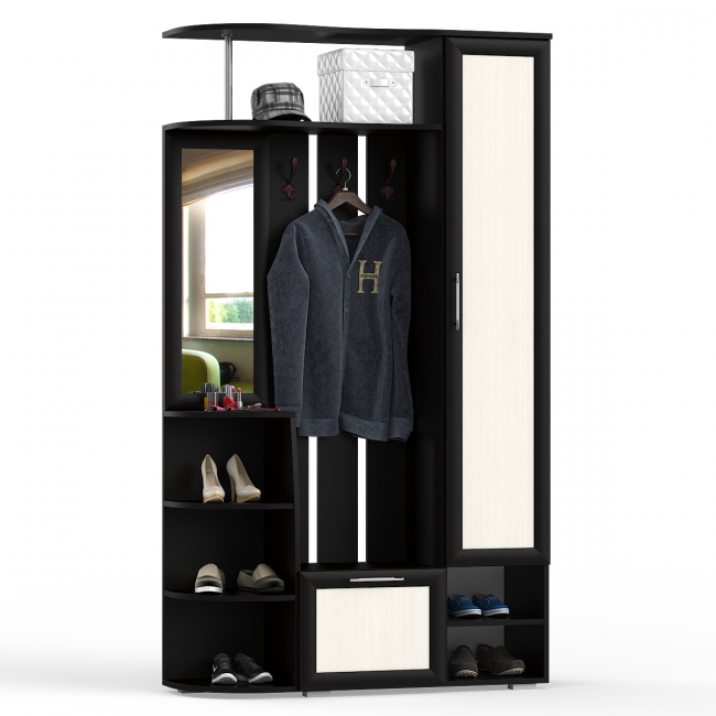 Прихожая Ксения-2, цвет венге/дуб лоредо