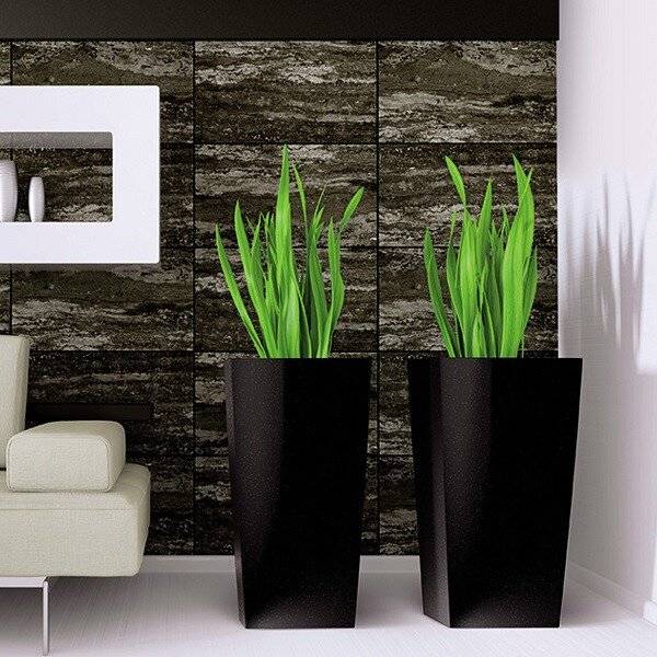 Кашпо для цветов "Prosperplast Urbi Square", антрацит, 49+21л Кашпо для цветов "Prosperplast Urbi Square", антрацит, 49+21л