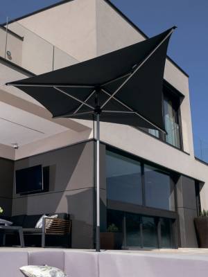 Зонт-парусник 2.9х2.9 м Vela Titanium титан, антрацит 2900х2900 мм