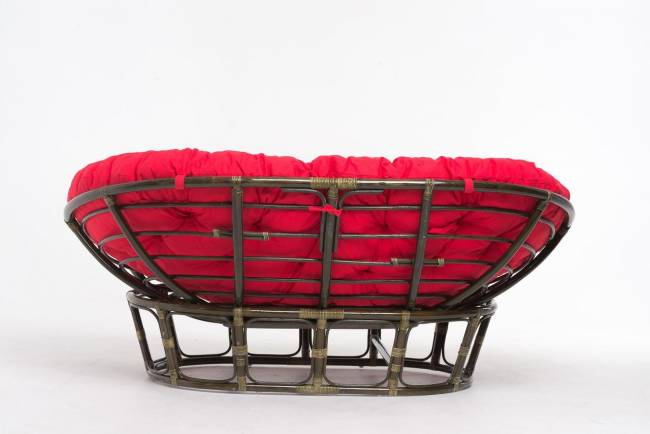 Кресло "MAMASAN" олива красная подушка Кресло "MAMASAN" олива красная подушка