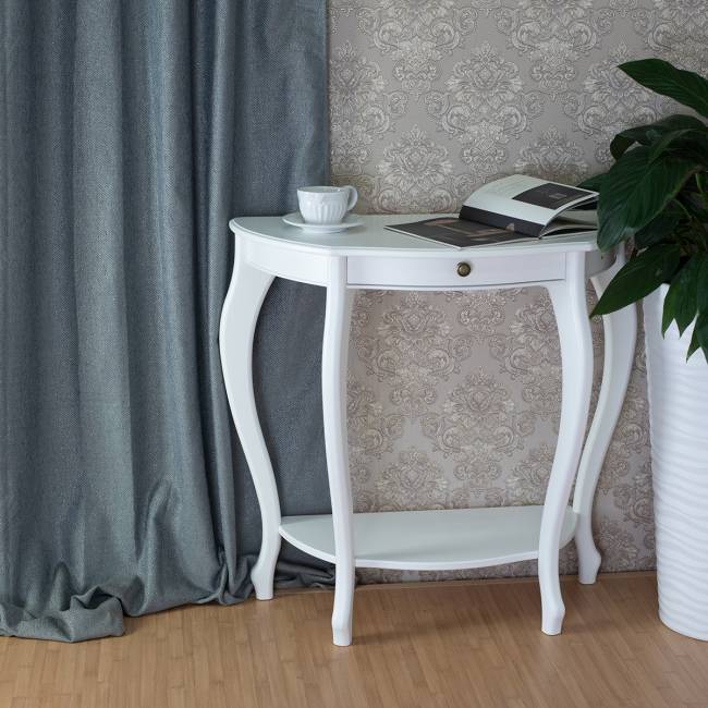 Консоль Элегант молочный дуб Л