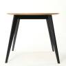 Стол Сканди К 90 чёрное дерево/натур