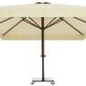 Зонт профессиональный 3х4 м Lux Telescopic бежевый 3000х4000 мм