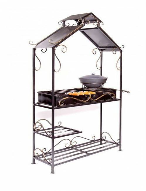 Мангал дачный с крышей "Имение"