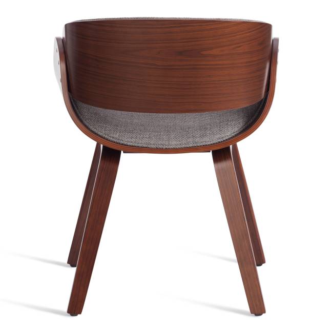 Стул Ландо/Lando (мод.8036) дерево/ткань, 59х53х75см, орех/серый, Аймкаса 28 орех темный, серый дерево / ткань