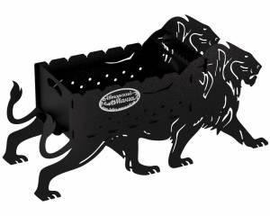 Мангал разборный "Львы", сталь AISI304, 3мм