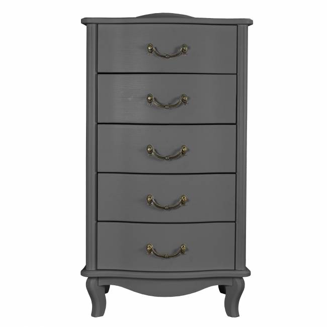 Комод Джульетта узкий 5 ящ., серый ясень Л Комод Джульетта узкий 5 ящ., серый ясень Л