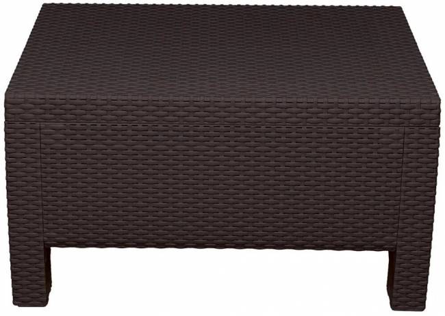 Столик журнальный под искусственный ротанг "YALTA COFFE TABLE", темно-коричневый