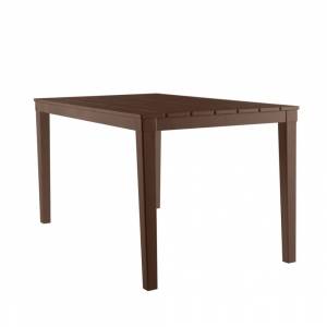 Стол пластиковый Прованс прямоугольный, шоколад