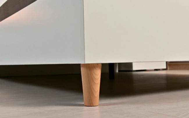 Кровать Муссон 11.41 цвет белый/дуб эндгрейн элегантный