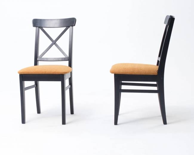 Стул Ингольф ПМ чёрный/карри