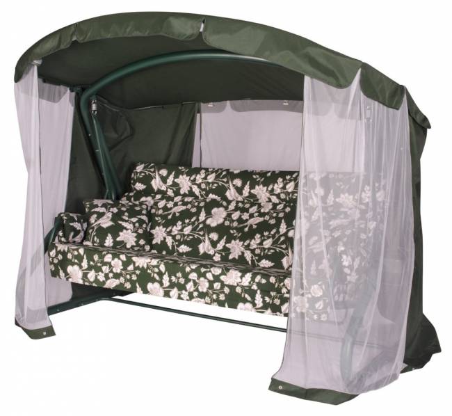 Качели садовые "Империя" 4-х местн. (Зеленые)