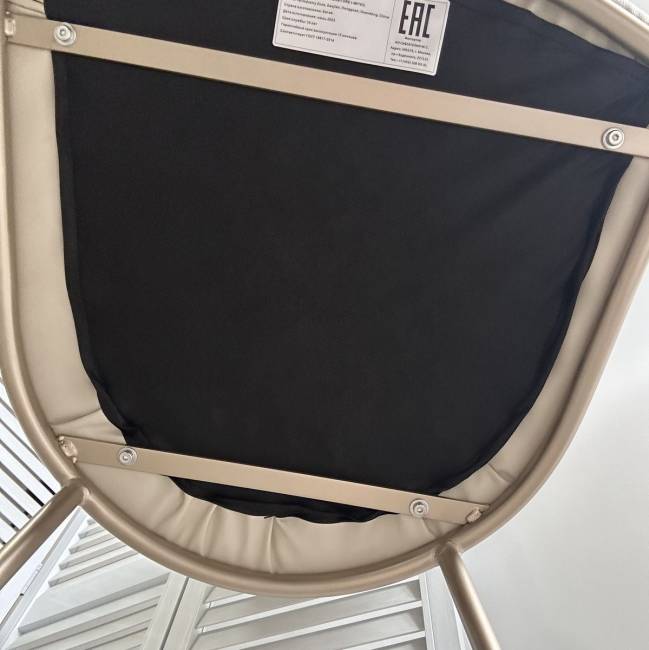 Стул АБРИОЛА (ABRIOLA) цвет МОЛОЧНЫЙ Milk T1-02, экокожа / шампань, ®DISAUR