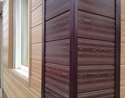 Уголок ДПК + алюминиевый профиль для фасадных панелей, 50*50*3000, антрацит