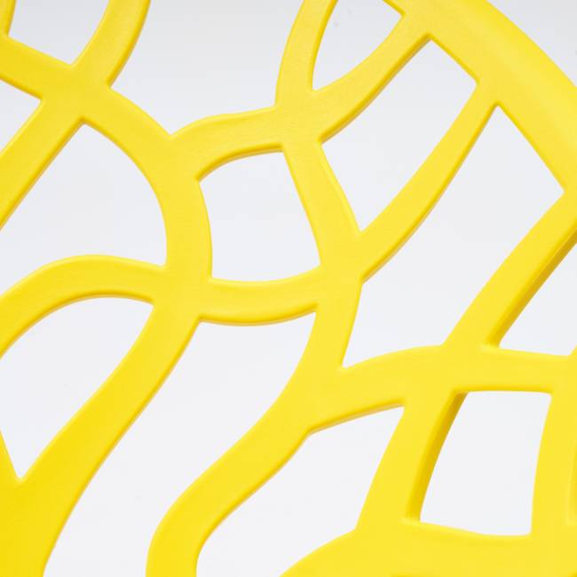 Стул Буш/Bush (мод.017)/1 шт. в упаковке пластик, 60х58,5х80см, желтый желтый пластик